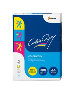 CARTA BIANCA COLOR COPY A4 210x297mm 280gr 150fg MONDI 6381 MONDI BIANCA