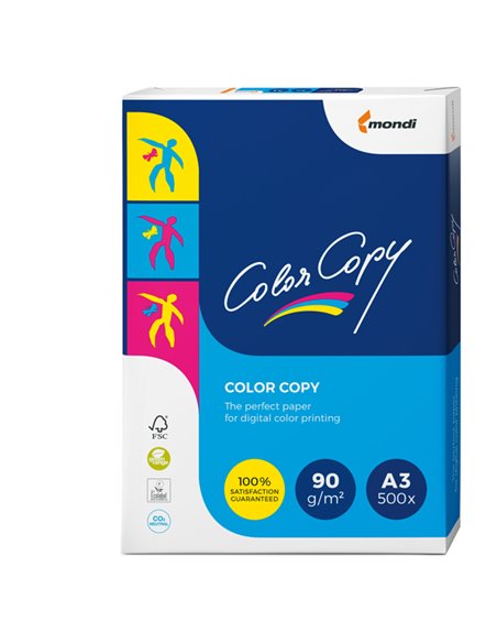 CARTA BIANCA COLOR COPY A3 297x420mm 90gr 500fg MONDI 6317 MONDI BIANCA