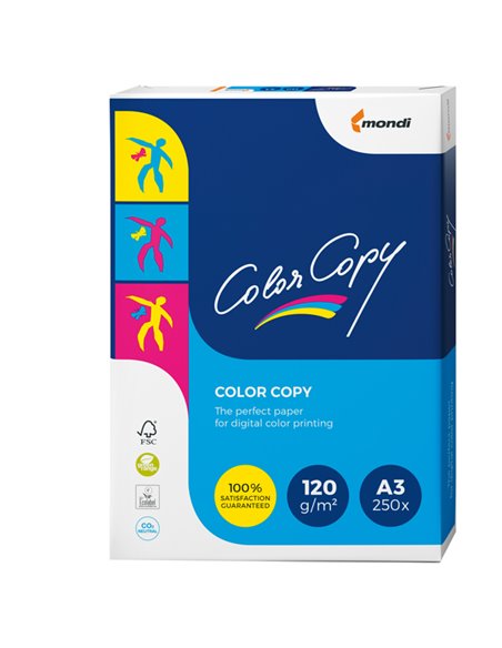 CARTA BIANCA COLOR COPY A3 297x420mm 120gr 250fg MONDI 6332