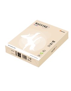 CARTA MAESTRO COLOR A4 210x297mm 80gr 500fg AVORIO/CREMA TENUE CR20 MONDI 7002 MONDI COLORATA