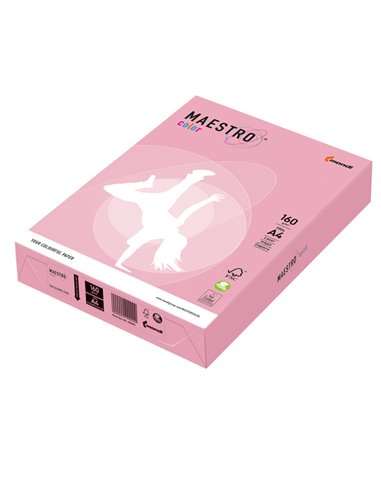 CARTA MAESTRO COLOR A4 210x297mm 160gr 250fg ROSA TENUE PI25 MONDI 7241 MONDI COLORATA