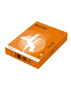 CARTA MAESTRO COLOR A4 210x297mm 160gr 250fg ARANCIO FORTE OR43 MONDI 7220 MONDI COLORATA