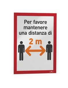 Cornice espositiva adesiva Duraframe® A4 21x29,7cm rosso DURABLE 4872-03 DURABLE CORNICI DA PARETE E SUPPORTI