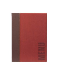 PORTA MENU' A4-24x34cm BORDEAUX TRENDY con 1 INSERTO DOPPIO MC-TRA4-WR SECURIT PORTA MENU' e ACCESSORI