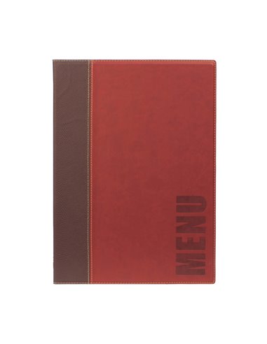 PORTA MENU' A4-24x34cm BORDEAUX TRENDY con 1 INSERTO DOPPIO MC-TRA4-WR SECURIT PORTA MENU' e ACCESSORI