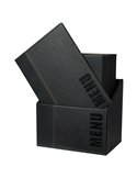 MENU-Box TRENDY con 20 PORTA MENU' NERO MC-BOX-TRA4-BL