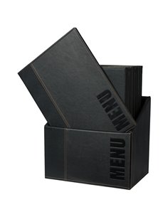 MENU-Box TRENDY con 20 PORTA MENU' NERO MC-BOX-TRA4-BL SECURIT PORTA MENU' e ACCESSORI