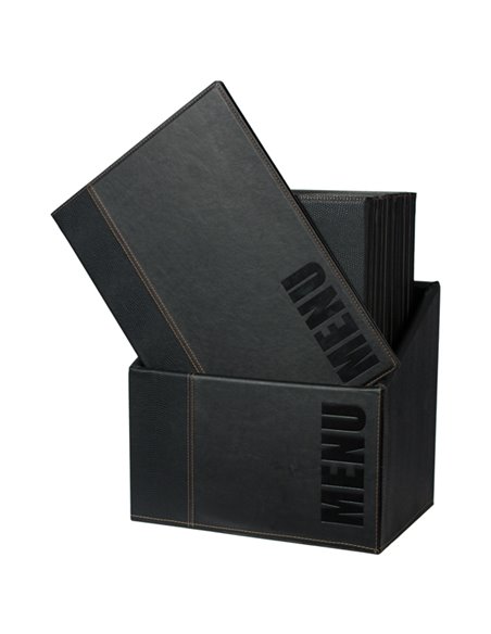 MENU-Box TRENDY con 20 PORTA MENU' NERO MC-BOX-TRA4-BL SECURIT PORTA MENU' e ACCESSORI