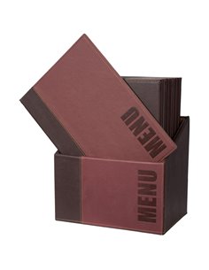MENU-Box TRENDY con 20 PORTA MENU' BORDEAUX MC-BOX-TRA4-WR 2