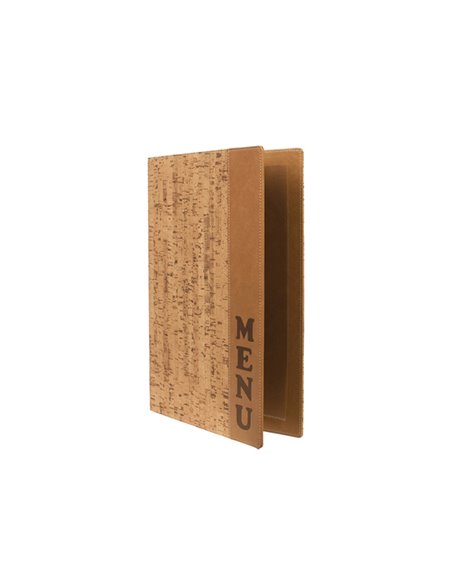 PORTA MENU' A4-24x34cm SUGHERO DESIGN con 1 INSERTO DOPPIO MC-DRA4-CORK