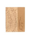 CARTA DEI VINI A4-24x34cm SUGHERO DESIGN con 1 INSERTO DOPPIO MC-DRWC-CORK
