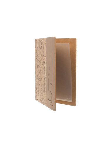 CARTA DEI VINI A4-24x34cm SUGHERO DESIGN con 1 INSERTO DOPPIO MC-DRWC-CORK