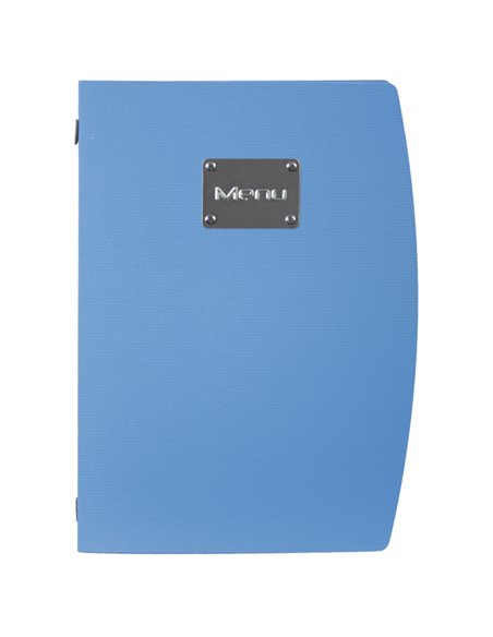 PORTA MENU' A4-24x34cm BLU RIO con 1 INSERTO DOPPIO MC-RCA4-BU