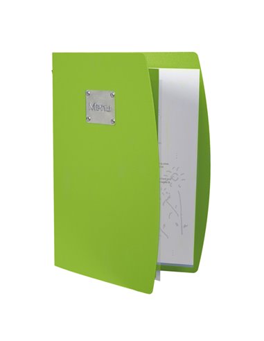 PORTA MENU' A4-24x34cm VERDE RIO con 1 INSERTO DOPPIO MC-RCA4-GR SECURIT PORTA MENU' e ACCESSORI
