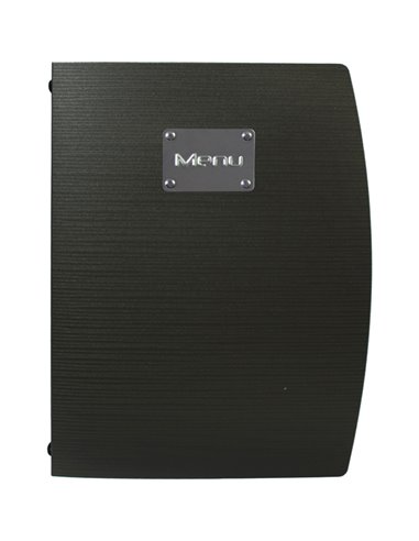 PORTA MENU' A4-24x34cm NERO RIO con 1 INSERTO DOPPIO MC-RCA4-BL
