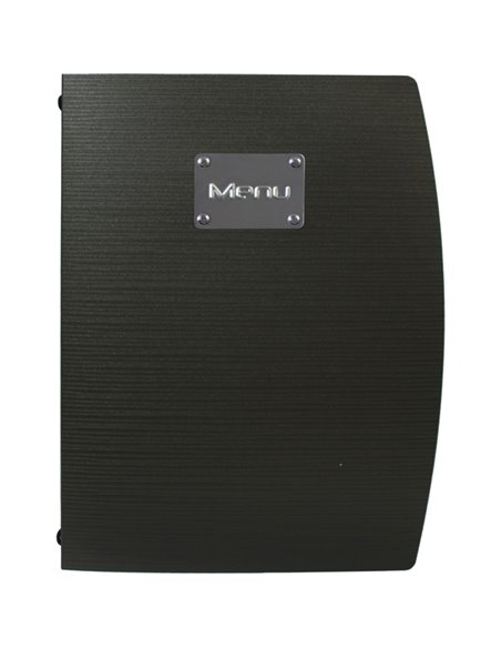 PORTA MENU' A4-24x34cm NERO RIO con 1 INSERTO DOPPIO MC-RCA4-BL