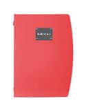 PORTA MENU' A4-24x34cm ROSSO RIO con 1 INSERTO DOPPIO MC-RCA4-RD