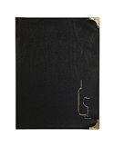 CARTA DEI VINI A4-31,5x24cm NERO in PVC BASIC con 4+2 BUSTE FISSE MC-BRWC-BL