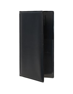 PORTACONTO 23,7x12,5cm NERO in PVC BASIC con 4+2 BUSTE FISSE MC-BRBP-BL