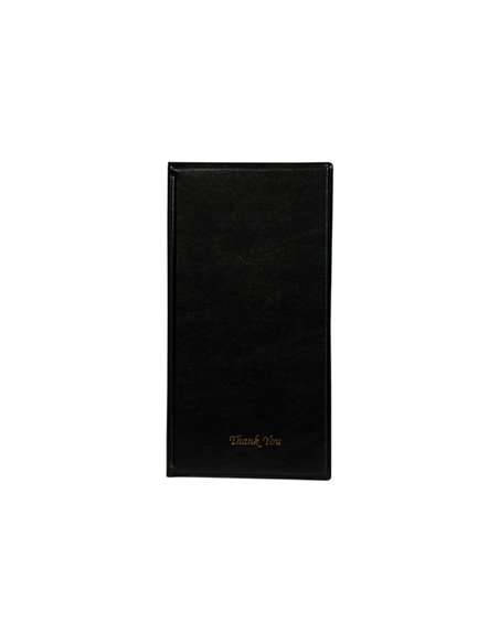 PORTACONTO 23,7x12,5cm NERO in PVC BASIC con 4+2 BUSTE FISSE MC-BRBP-BL