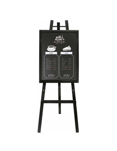 CAVALLETTO IN LEGNO NERO H165cm Securit EZL-BL-165 SECURIT LAVAGNE NERE