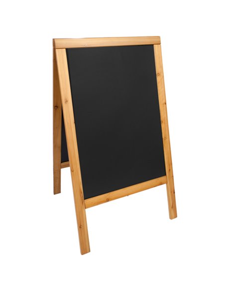LAVAGNA TEAK A CAVALLETTO 69x125cm SANDWICH Securit SBSW-TE-120 SECURIT LAVAGNE NERE