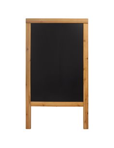 LAVAGNA TEAK A CAVALLETTO 69x125cm SANDWICH Securit SBSW-TE-120 SECURIT LAVAGNE NERE 2