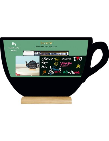 LAVAGNA DA TAVOLO 'TAZZA' SILHOUETTE Securit FBT-CUP