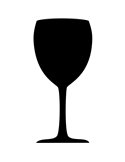LAVAGNA DA PARETE BICCHIERE SILHOUETTE Securit FB-GLAS