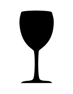 LAVAGNA DA PARETE 'BICCHIERE' SILHOUETTE Securit FB-GLAS