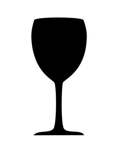 LAVAGNA DA PARETE 'BICCHIERE' SILHOUETTE Securit FB-GLAS
