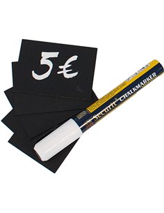 Set 20 TAG nere 5,2x7,4cm (A8) Securit TAG-A8-WT