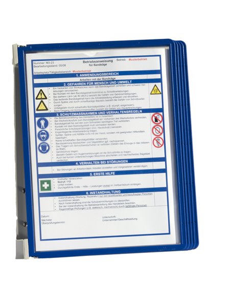 LEGGIO DA MURO VARIO WALL 5 - 5 pannelli BLU DURABLE 5551-07 DURABLE LEGGII