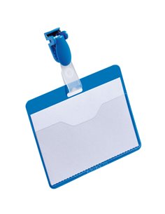 25 PORTANOME TASCA APERTA 60x90mm BLU DURABLE 8106-06 DURABLE PORTABADGE E ACCESSORI