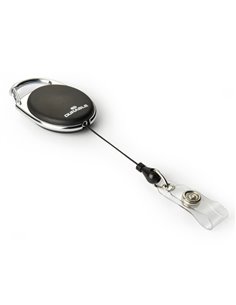 10 Chiocciole YO-YO Style Nero con filo retrattile x portabadge Durable 8324-01 DURABLE PORTABADGE E ACCESSORI