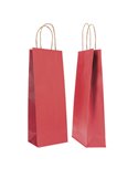20 SHOPPERS CARTA BIOKRAFT 14X9X38CM PORTABOTTIGLIE ROSSO 072222