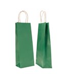 20 SHOPPERS CARTA BIOKRAFT 14X9X38CM PORTABOTTIGLIE VERDE 072239