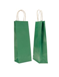 20 SHOPPERS CARTA BIOKRAFT 14X9X38CM PORTABOTTIGLIE VERDE 072239 Mainetti Bags SHOPPERS E SACCHETTI REGALO