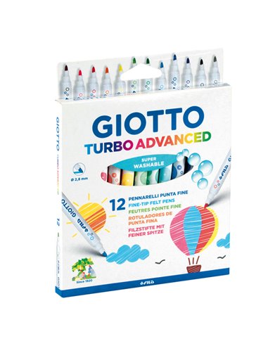 ASTUCCIO 12 PENNARELLI GIOTTO TURBO ADVANCED 426000 GIOTTO PENNARELLI