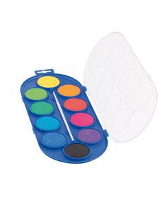 ASTUCCIO 10 PASTIGLIE ACQUERELLI JUMBO 44mm PRIMO 120A10SG PRIMO ACQUERELLI-COLORI A DITA 2