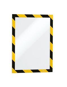 Cornice adesiva Duraframe® Security A4 21x29,7cm giallo-nero DURABLE 4944-130 DURABLE SEGNALETICA