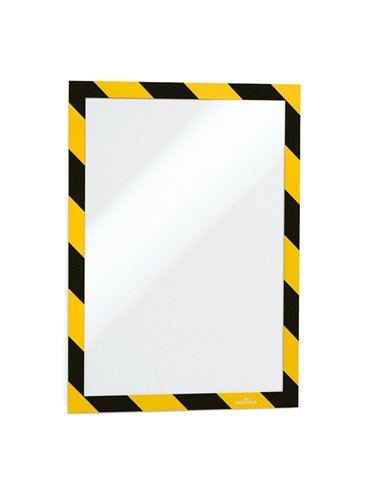Cornice adesiva Duraframe® Security A4 21x29,7cm giallo-nero DURABLE 4944-130 DURABLE SEGNALETICA