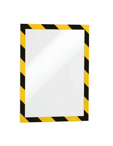 Cornice adesiva Duraframe® Security A4 21x29,7cm giallo-nero DURABLE 4944-130 DURABLE SEGNALETICA