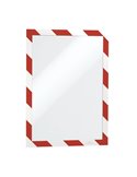 Cornice adesiva Duraframe® Security A4 21x29,7cm rosso-bianco DURABLE 4944-132