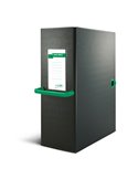 Scatola archivio Big Next 120 nero/verde 25x35cm dorso 12cm 68101205