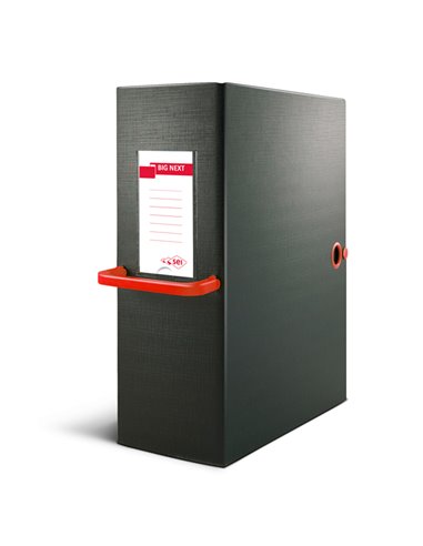 Scatola archivio Big Next 160 nero/rosso 25x35cm dorso 16cm 68101612