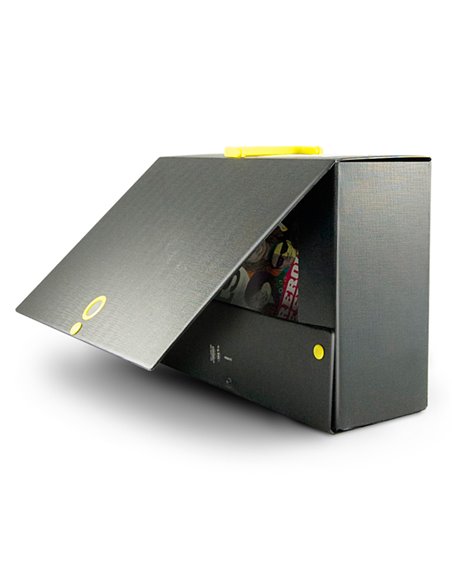Scatola archivio Big Next 200 nero/blu 25x35cm dorso 20cm 68102007 SEI ROTA SCATOLE ARCHIVIO CON BOTTONE