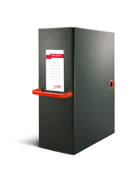 Scatola archivio Big Next 200 nero/rosso 25x35cm dorso 20cm 68102012
