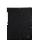 CARTELLA CON ELASTICO 24x32CM NERO CARTONCINO LUSTRE' 425gr 55501E