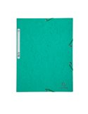 CARTELLA CON ELASTICO 24x32CM VERDE CARTONCINO LUSTRE' 425gr 55503E